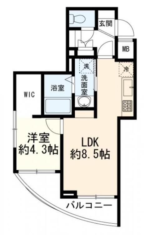 間取り 1LDK