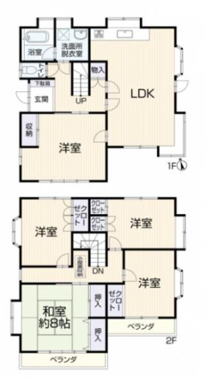 間取り 内外装リフォーム物件なので気持ち良くお使い頂けます