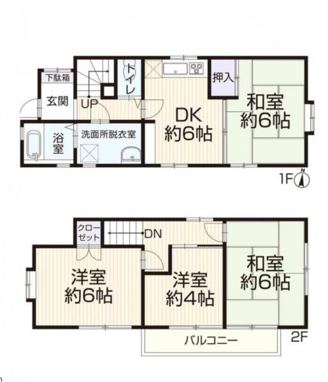 間取り 家族みんなのプライベート空間を実現する4DK