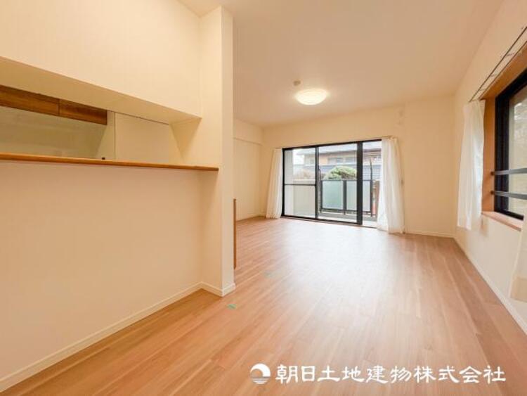 居間 【リビング】家族や友人との時間など１番多くの時間を過ごす空間だからこそ快適な空間を目指してプランニングしました