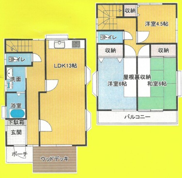 間取り お子様の通学や公園・お買物にも便利な好立地。