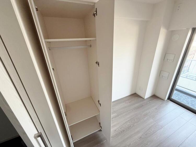 収納 居室にはクローゼットがあり、荷物もスッキリ収納して快適にお過ごしいただけます。