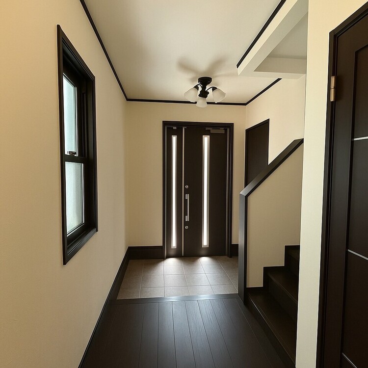 玄関 南西向きですの日当たり良好です♪※家具消し加工を行っております。