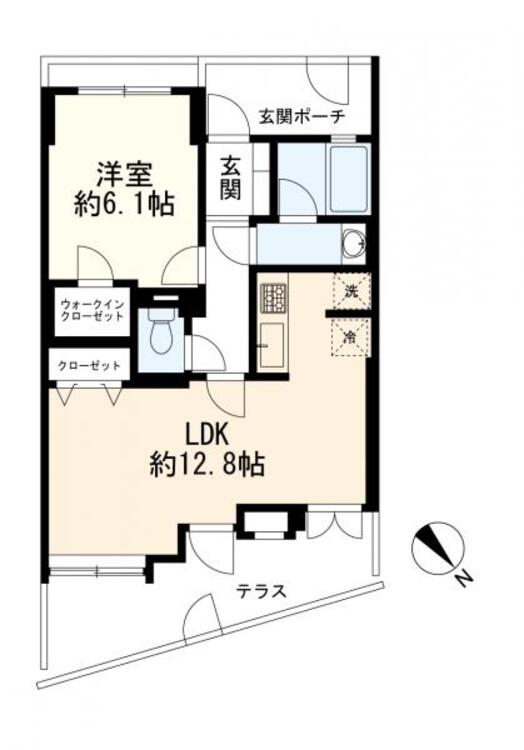 間取り 間取図　１ＬＤＫ