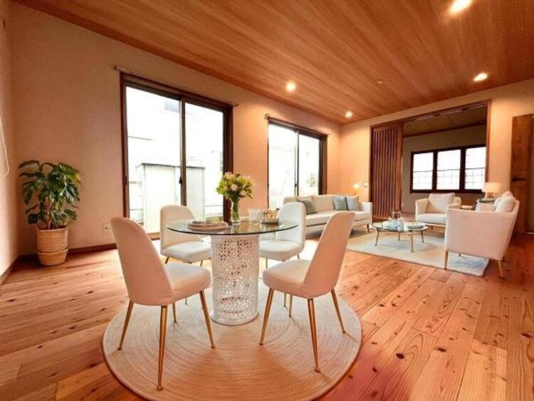 居間 ※本画像はCGで作成しており、実際に家具は置かれておりません。また、価格には含まれておりません。