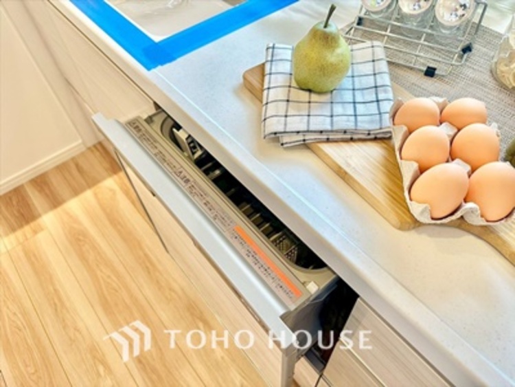 キッチン ◆Happy◆愛情たっぷりのお料理で家族にHappyを。食器洗浄機もあなたをサポートしてくれます。