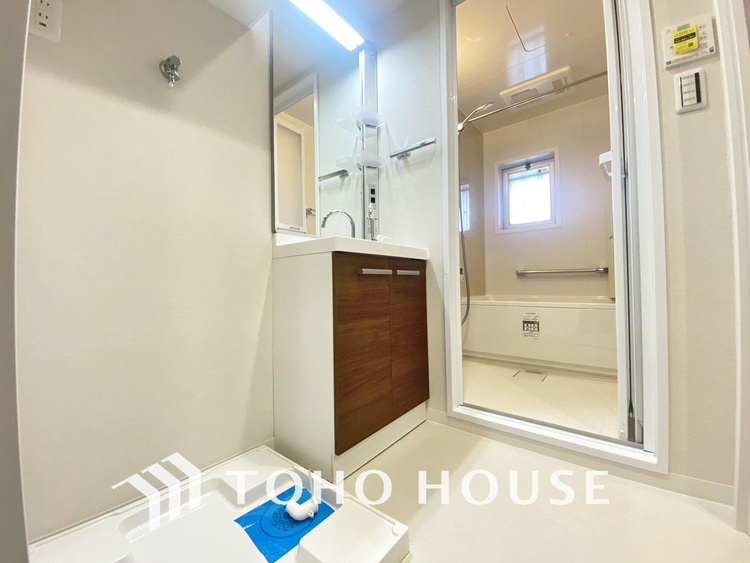 洗面 清潔感のある脱衣場