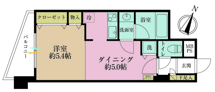 その他 1DK、専有面積31.52?、バルコニー面積4.12?
