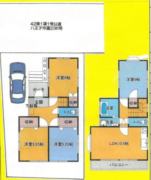 間取り 暮らしに必要なものが徒歩圏内に揃う、便利な立地です。