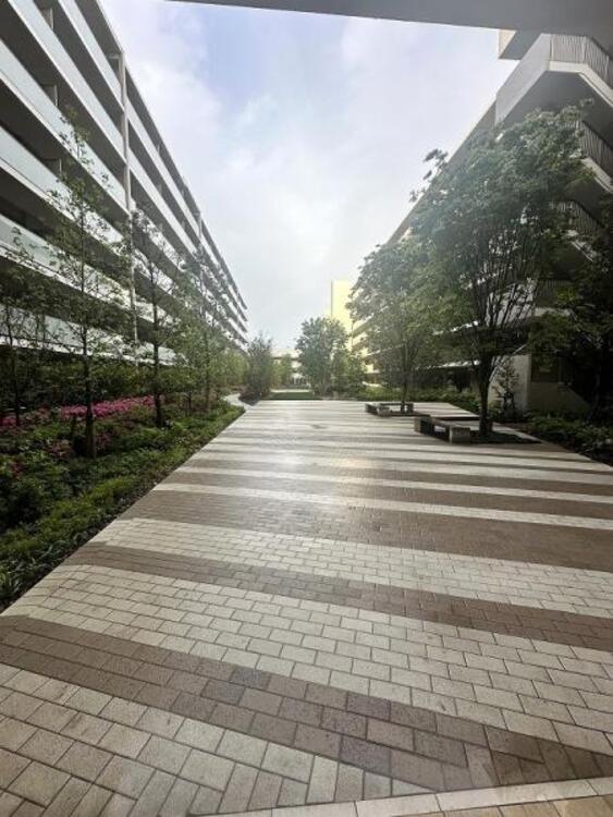 その他 住人の憩いの場となる中庭。四季の移ろいを感じられる空間です。