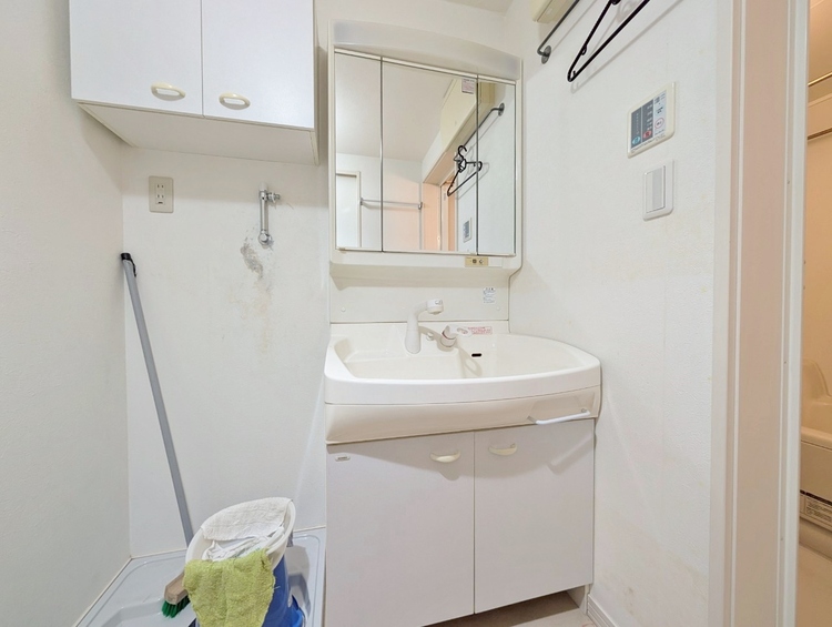 洗面 何かと物が増える場所だからこそ、スッキリと見映えの良い空間に。