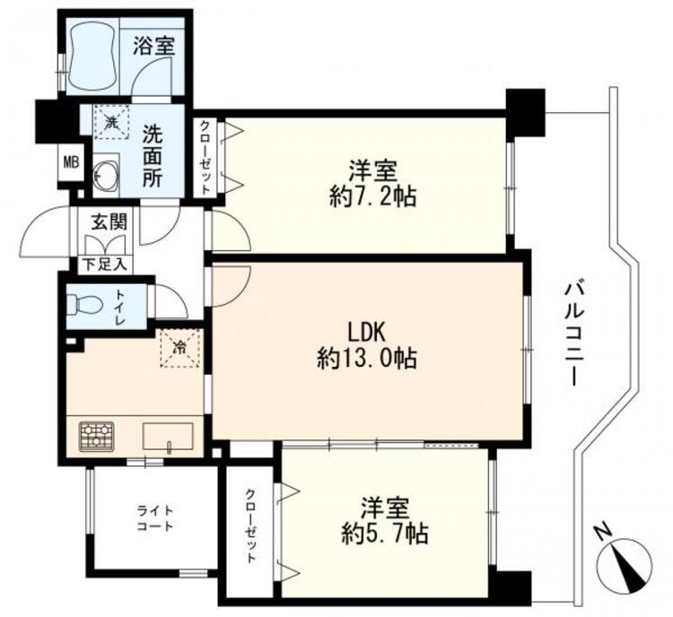 間取り ２ＬＤＫ