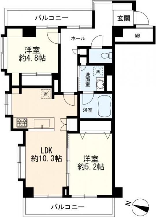 間取り 2LDK