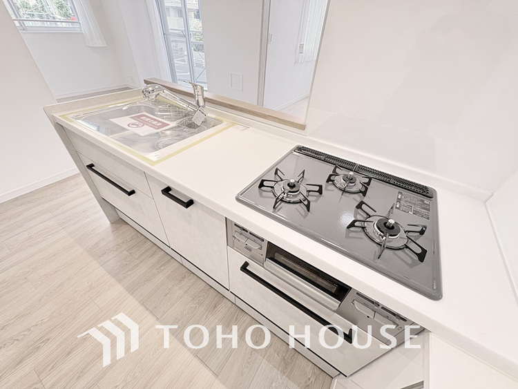 キッチン 家事をしながら家族との会話も弾む人気の対面キッチン