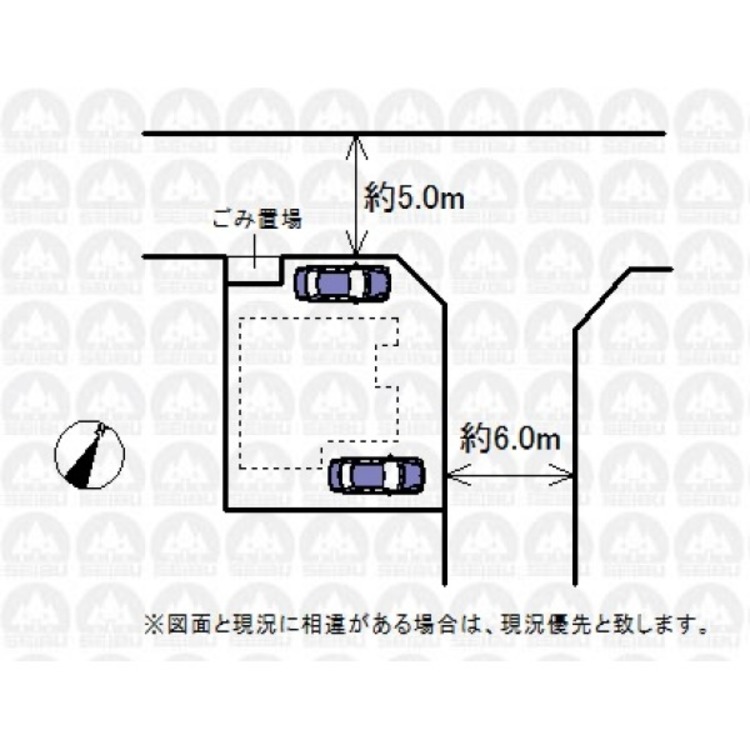 地図 実測図ではございません