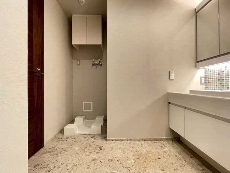 その他 十分な広さの脱衣所。