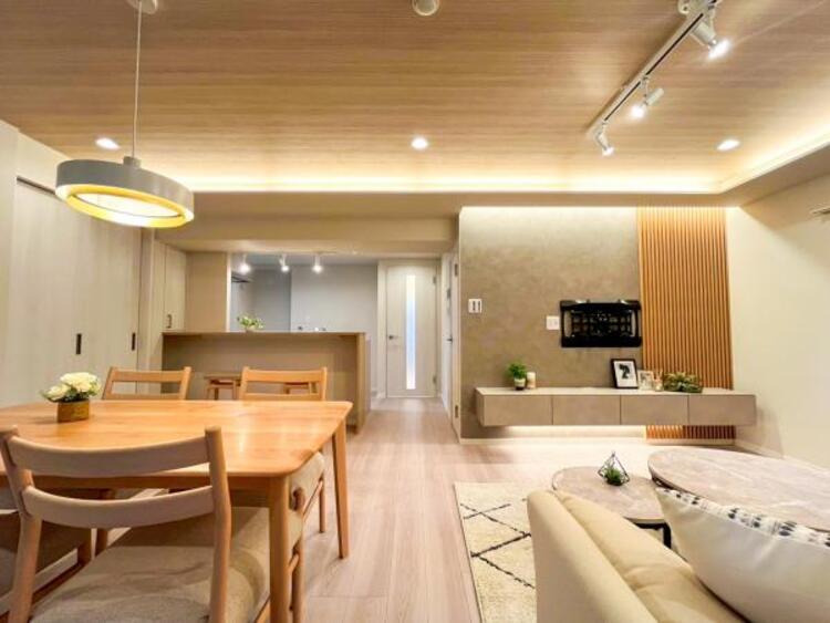 居間 【リビング】大切なご家族が集まるからLDKはこだわりたいです!オシャレなリビングでゆったりとした