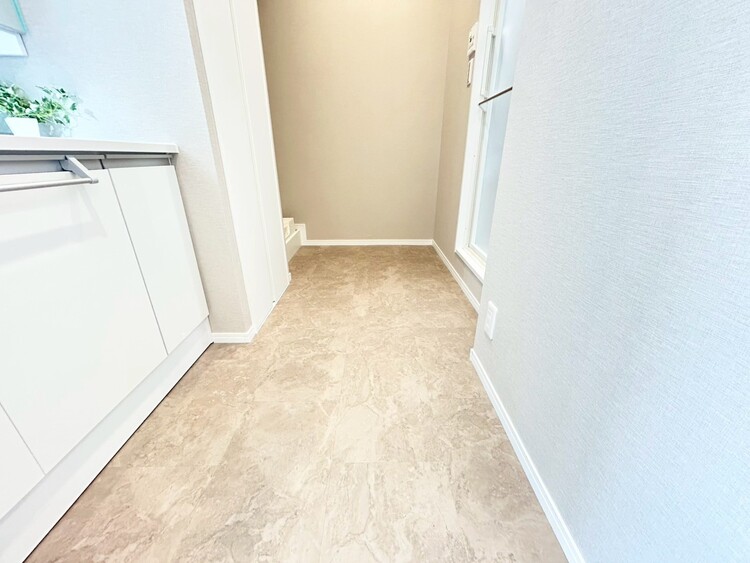 その他 十分な広さの脱衣所。