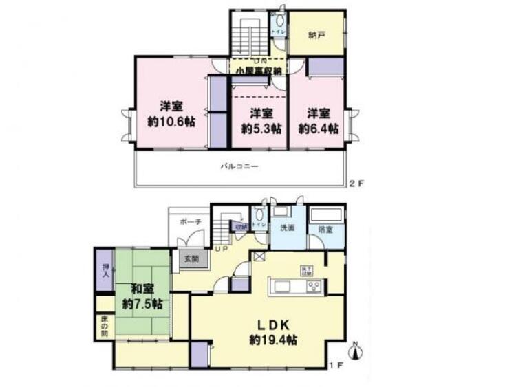 間取り 54坪超の敷地を活かしたゆとりある間取り設計でご家族がのびのびと過ごせます