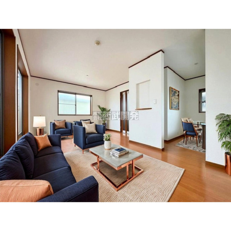 居間 配置してある家具や小物はCGによるイメージです。