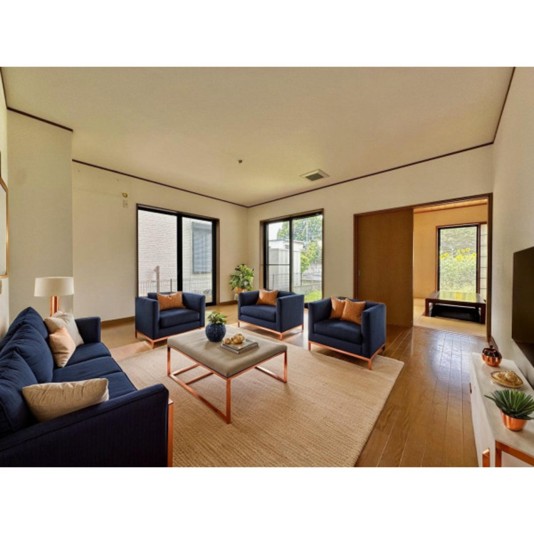 居間 配置してある家具や小物はCGによるイメージです