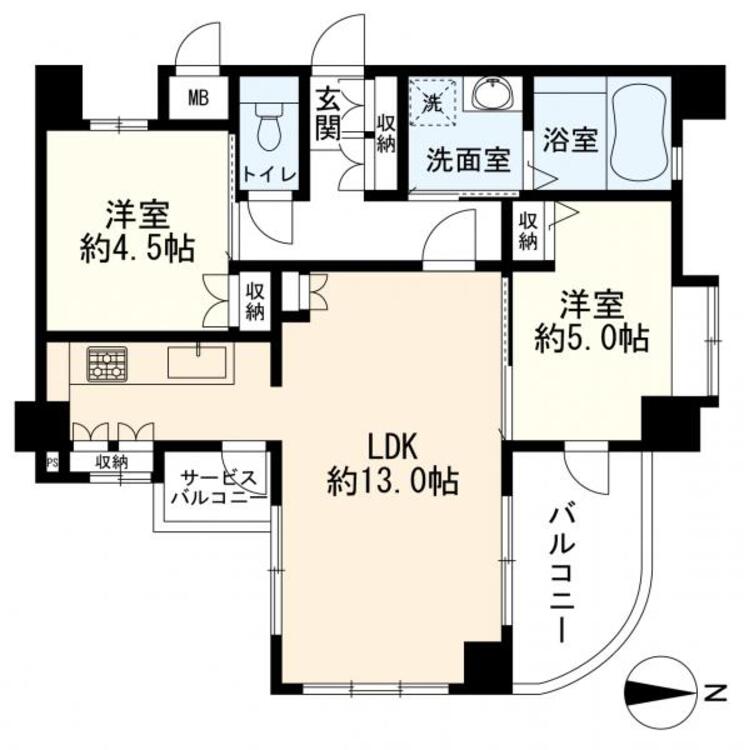 間取り ２ＬＤＫ