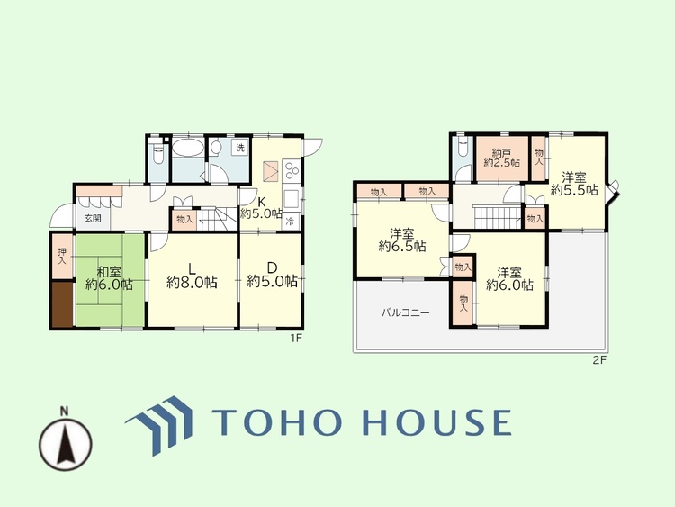 間取り 4SLDK 土地面積199.02平米、建物面積118.39平米