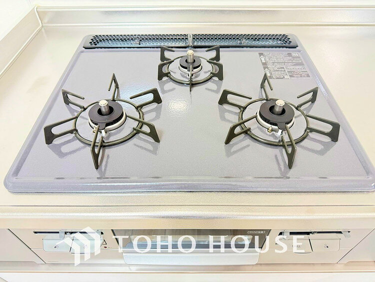 その他 3口ガスコンロでお料理のスピードもUP。効率よくお料理できますね