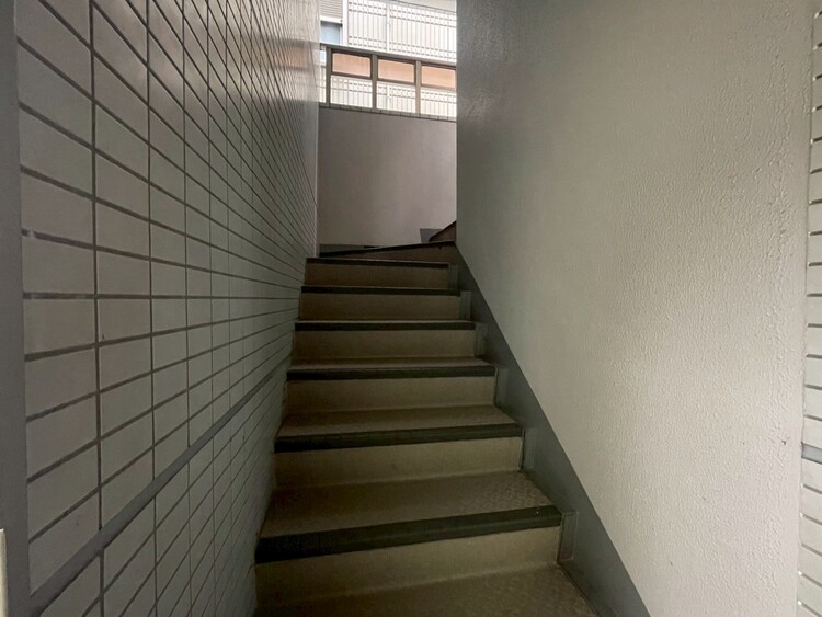 その他 共用部の階段です。明るく清潔に管理されています。