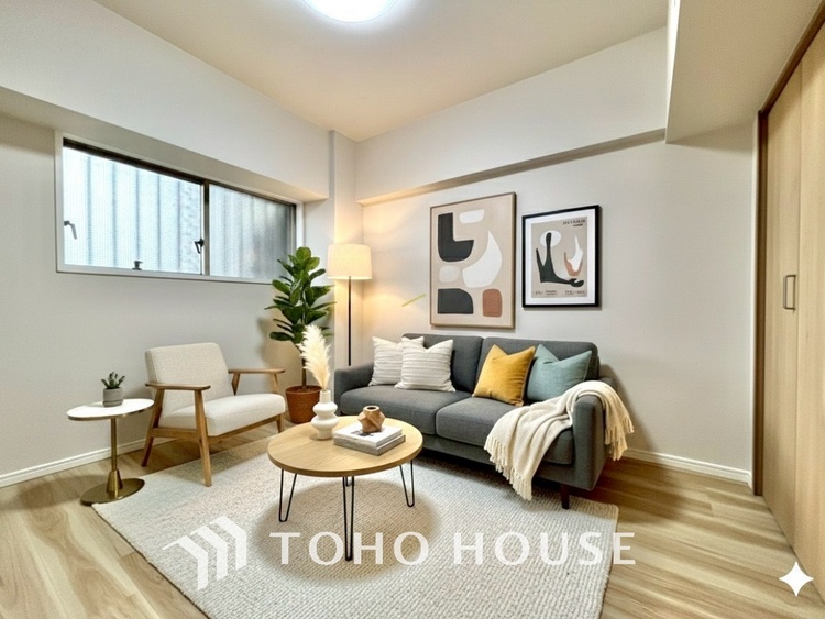 内装 ＊配置してある家具や小物はCGによるイメージ画像です。感性を育むプライベートルームはシンプルでスマートな空間。好みの空間で一人の時間も充実したものにできます。