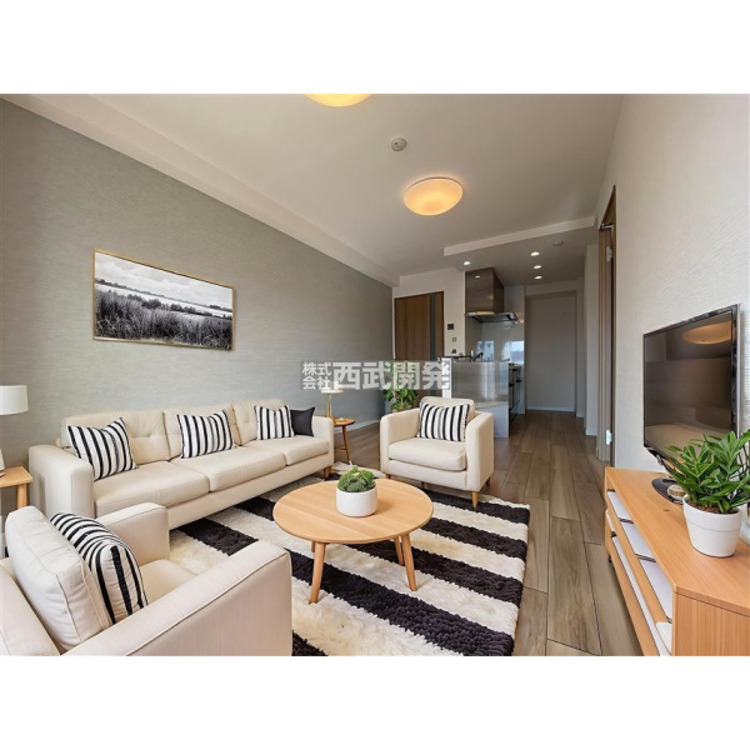 居間 【配置してある家具や小物はCGによるイメージです。】