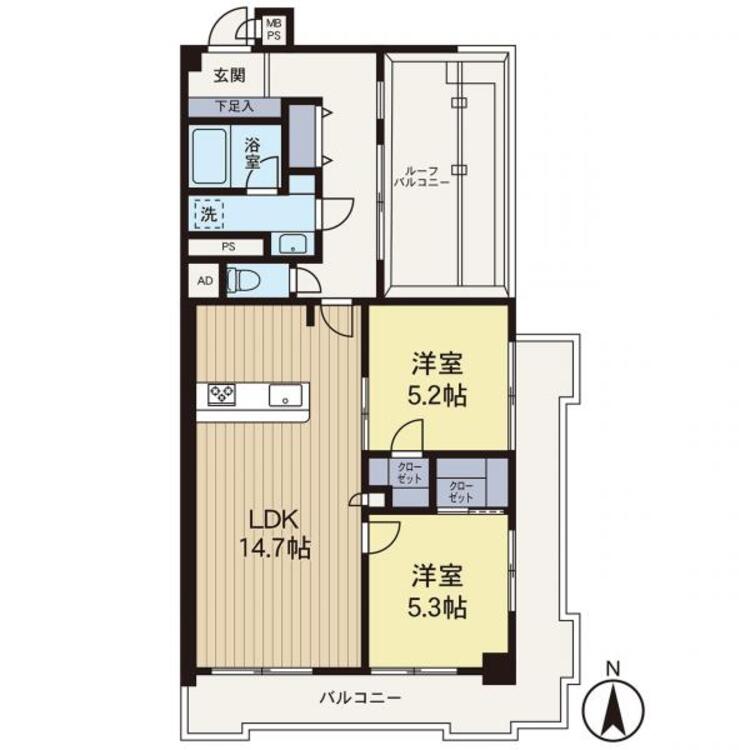 間取り リフォームが完了しているお部屋ですので即入居も可能です。