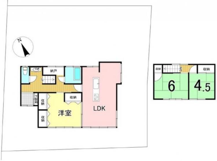 間取り 解放感のあるリビング空間！