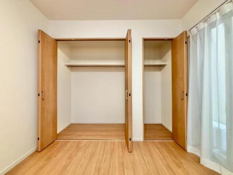 収納 各居室にクローゼットがあり、洋服ダンスなどを置く必要がないのでお部屋を広く使えます