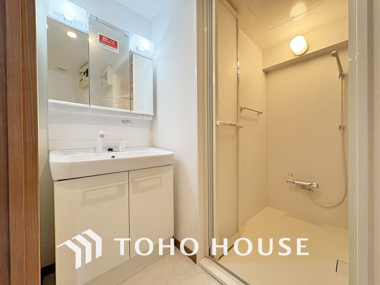 洗面 清潔感のある脱衣場