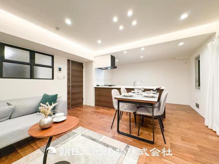 居間 リビングで家族との時間、自分の時間を大切にできる空間を作りました。