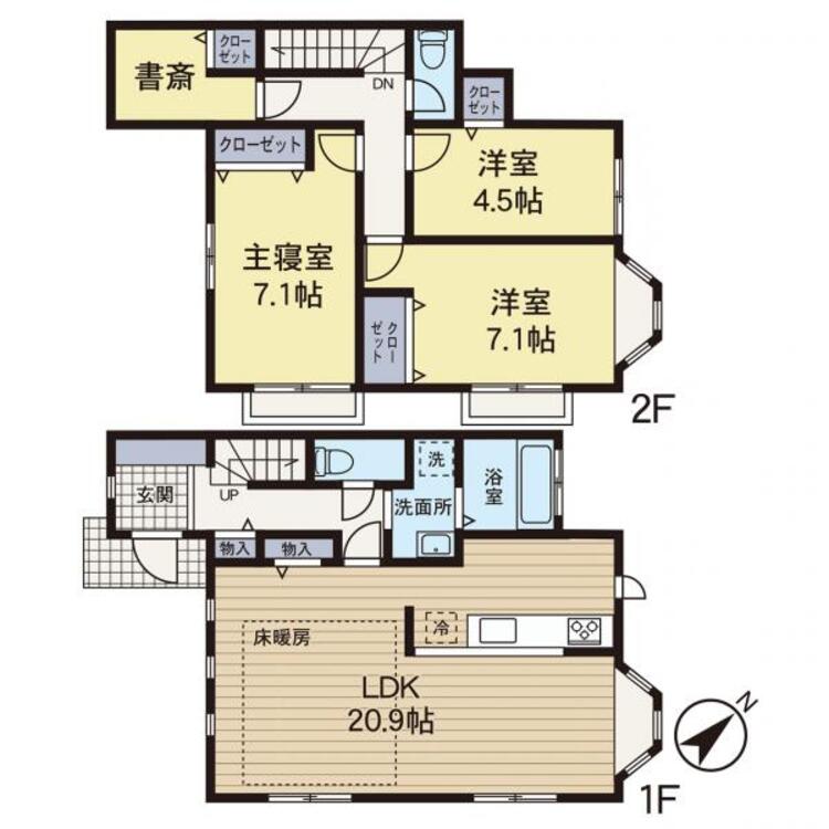 間取り 【間取り図】新規リフォーム済みにて即入居可能♪