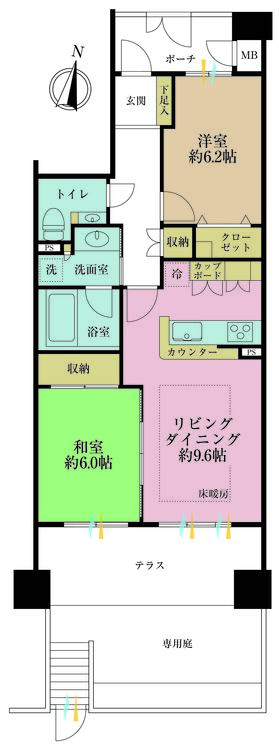 その他 2LDK、専有面積63.04m2