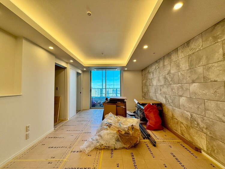 居間 シンプルな内装と偏り過ぎないデザインで統一しました。