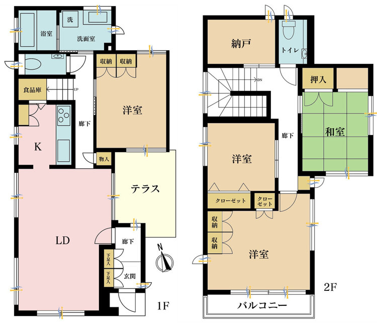 その他 4LDK+S(納戸)、土地面積165.29m2、建物面積116.65m2