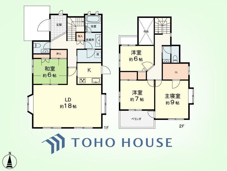 間取り 4LDK　土地面積222.77平米、建物面積133.38平米