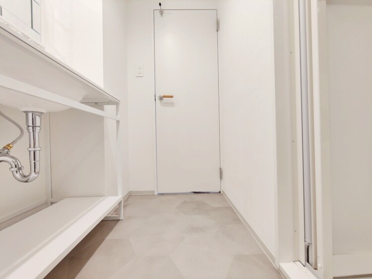 その他 十分な広さの脱衣所。