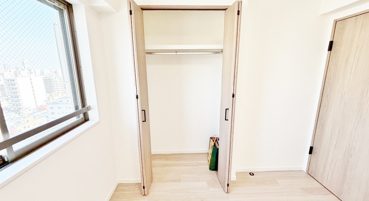 収納 居室にはクローゼットがあり、荷物もスッキリ収納して快適にお過ごしいただけます。