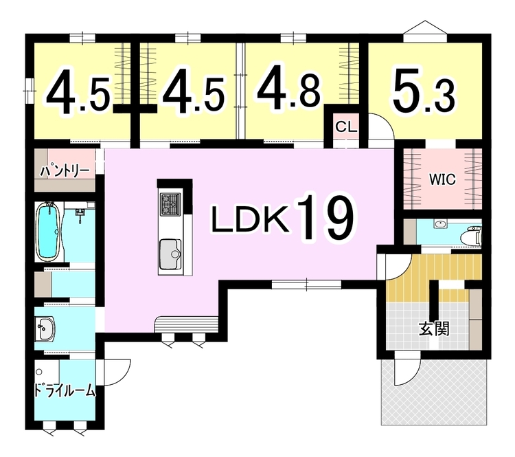 間取り 【間取り】4LDK+WIC