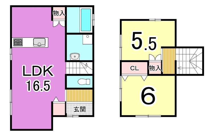 間取り 【間取り】2LDK