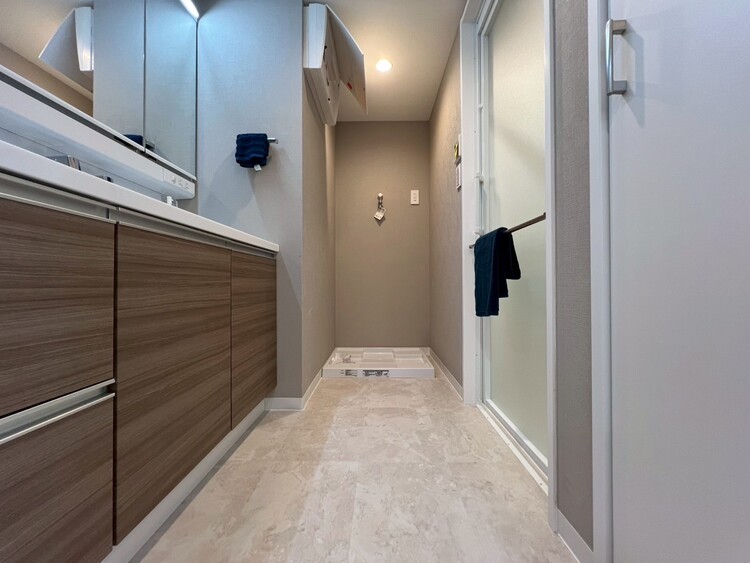 その他 十分な広さの脱衣所。