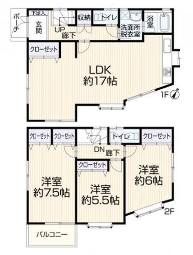 「柿生」駅　歩18分　川崎市麻生区片平4丁目　の物件画像