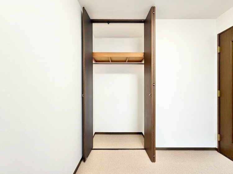 収納 居室にはクローゼットがあり、荷物もスッキリ収納して快適にお過ごしいただけます。