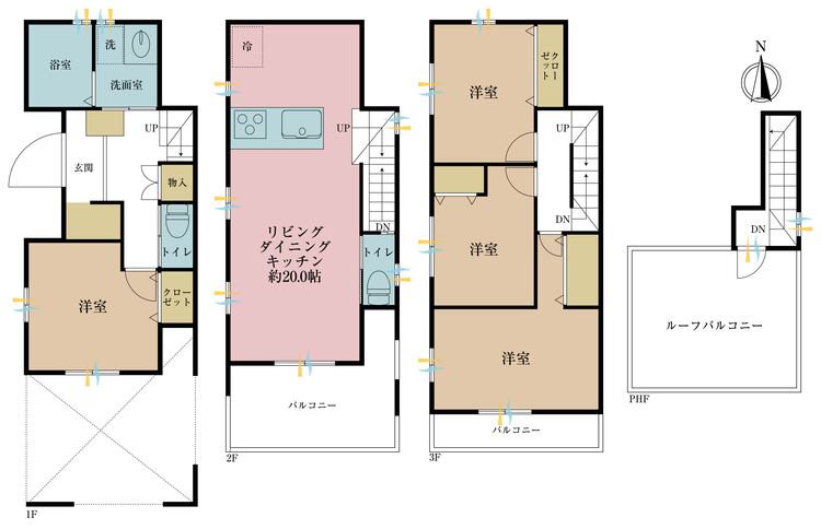 間取り ４ＬＤＫ、土地面積７９．９５平米、建物面積１２９．７０平米
