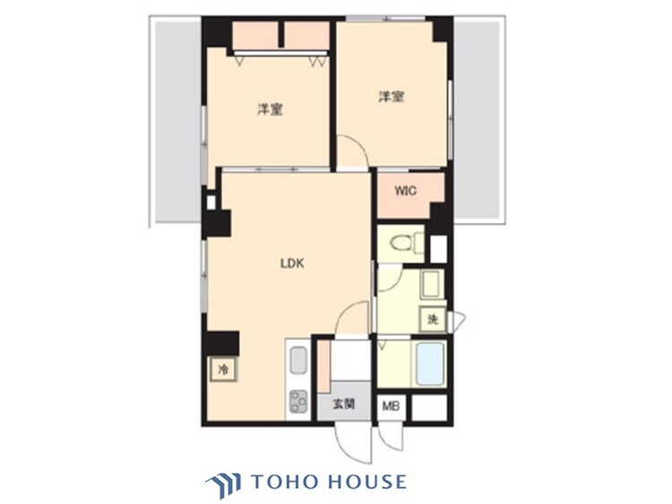 間取り 【house the light is illuminat】採光と風　家事導線も比較的良好で、風通しの良さで過ごしやすい麗(うら)らかな気分にさせてくれるリビング